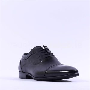 Bowe and Bootmaker Galthie Night Shade Black Leather Laced Mens Dress Shoe