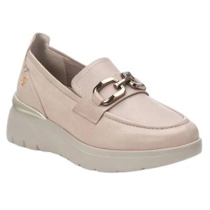 Carmela Ladies Wedge Loafers  161837  Nude