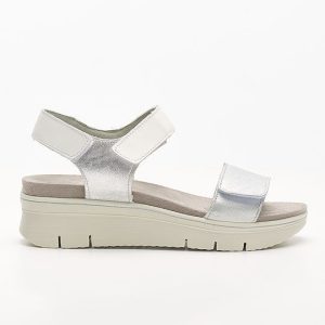 Imac 558480 Ladies Silver Grey Velcro Sandal