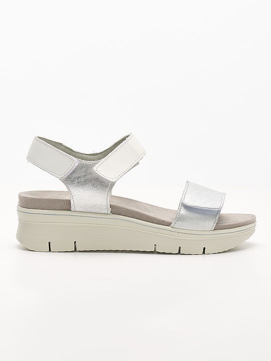 Imac 558480 Ladies Silver Grey Velcro Sandal