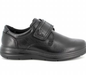 Imac 251629 Florence Black Velcro Extra Wide Leather shoe