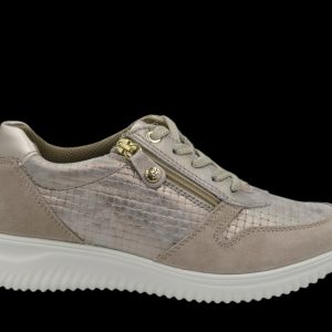 Imac Footwear 556040 Ladies Taupe Laced Shoe
