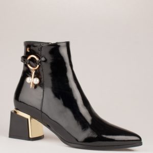Kate Appleby Banknock Ladies Black Patent Ankle Boot