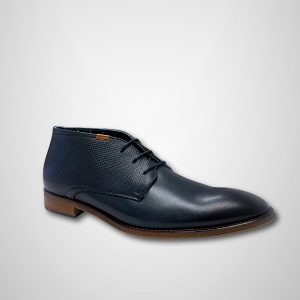 Pope Footwear Raglan French Blue Navy Mens Laced Boot Shoe