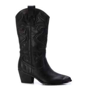 REFRESH WOMEN'S  172163 Black Cowgirl Style Long Boots