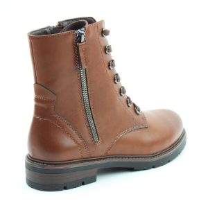 Heavenly Feet Triana Ladies Dark Tan  Laced Ankle Boots