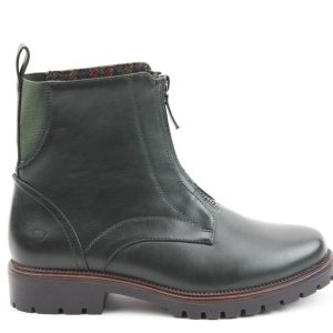 Heavenly Feet Vittoria Ladies  Moss Green  Ankle Boot