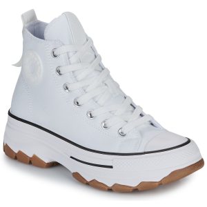 Refresh 172476 White  Ladies Laced Canvas Ankle Boot