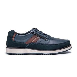 G Comfort 1727L Mens navy Leather Waterproof Shoe