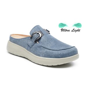 G Comfort Ladies Leather  Clogs   S-8621 JF Jeans Blue