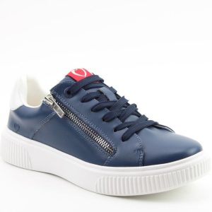 Heavenly Feet Karina Navy Laced Ladies  Trainer