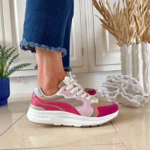 Tommy Bowe Berard Maher Bisque Chrome Wave Trainer - Light & Dark Pink Mix