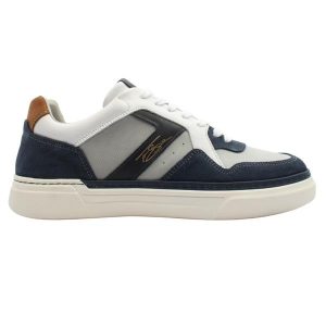 Lloyd And Pryce Tommy Bowe  Brache Shoe  Mens Laced  White and  Blue Multi