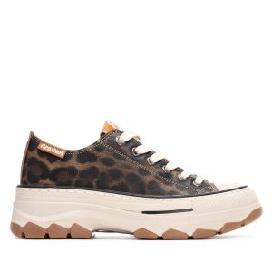 Refresh Ladies Leopard Combination Chunky Sole Trainer 173079