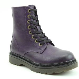 Heavenly Feet Justina 2 Ladies  Purple Laced Ankle Boot