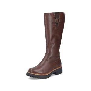 Rieker 72694-25 Womens Brown Long Boot