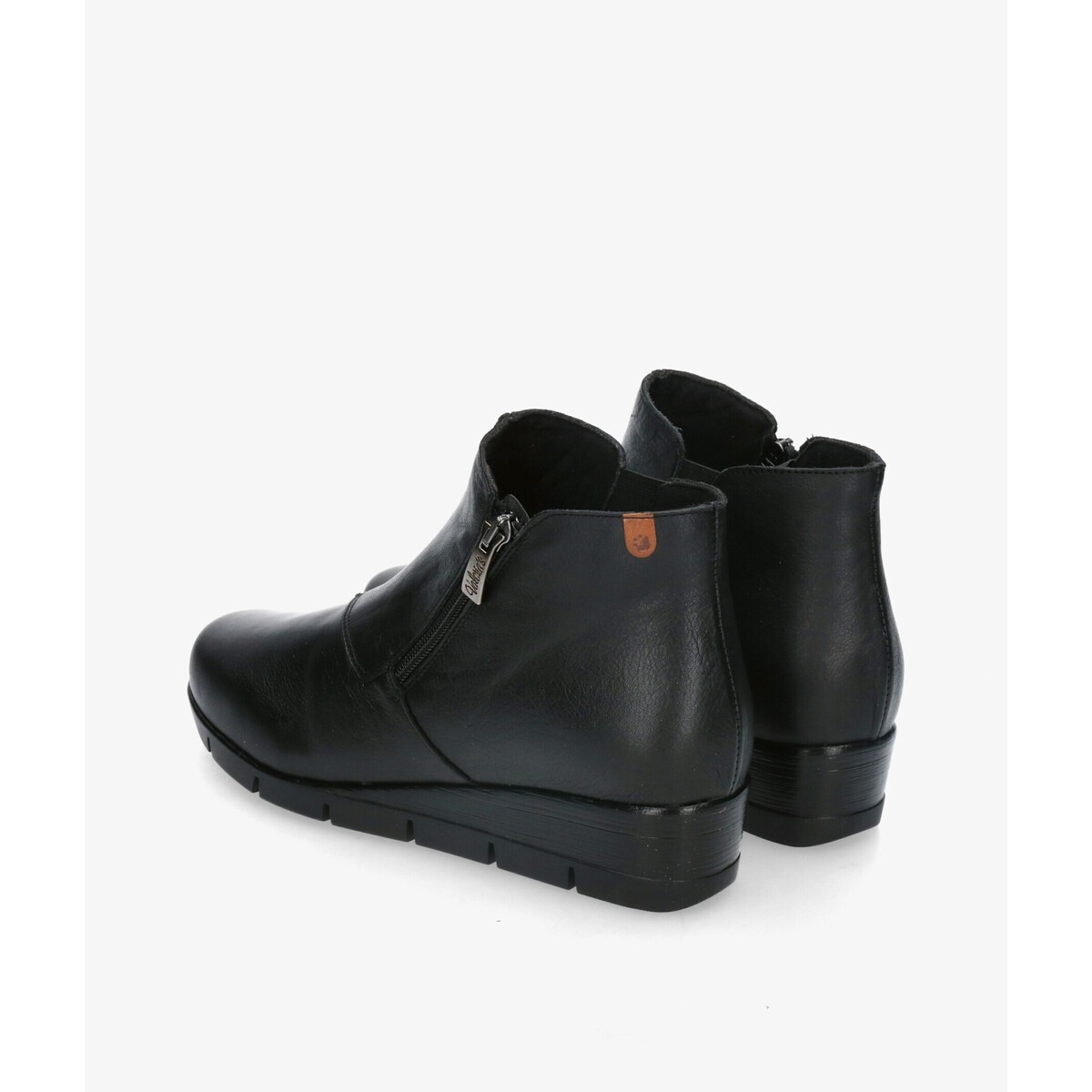 Valeria´s 9511 Ladies Black Leather Ankle Boot - Image 4