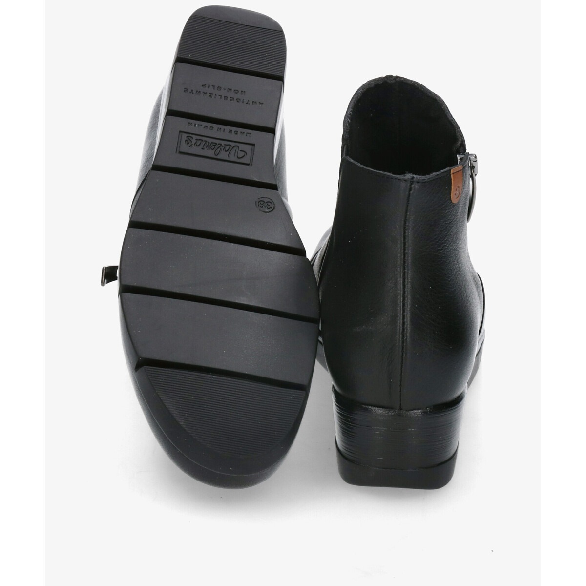 Valeria´s 9511 Ladies Black Leather Ankle Boot - Image 6