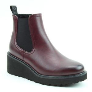 Heavenly Feet Clematis Ladies Plum Ankle Boot