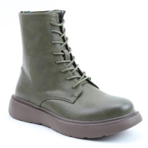Heavenly Feet  Fern Ladies  Khaki  Laced Ankle Boot