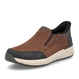 Rieker 11551-22  Mens Tan Waterproof Slip On Shoe