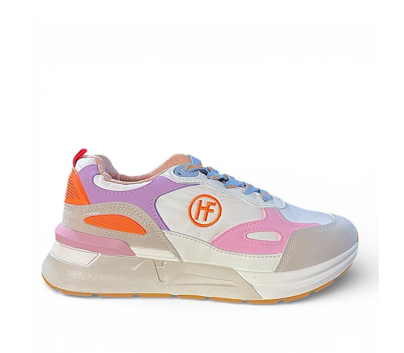 Heavenly Feet Santo Ladies Laced Trainer Pink Lilac