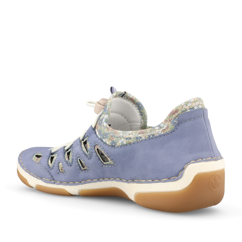 Rieker 55956-10 Womens Blue Slip on Shoe With Toggle - Image 3