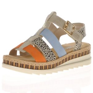 Rieker  V7904-90 Womens  Gladiator Sandals  Multi Colour