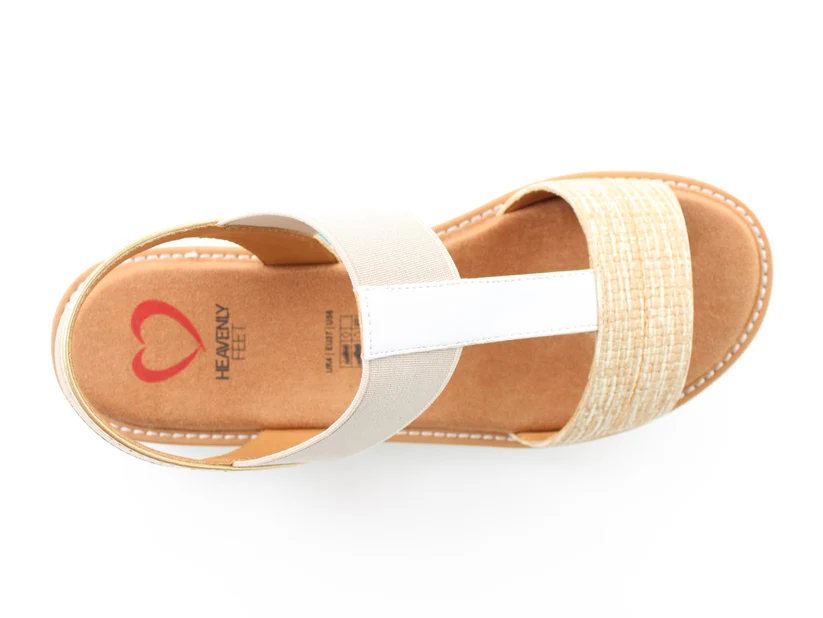 Heavenly Feet Mika Ladies Beige Sandal - Image 6