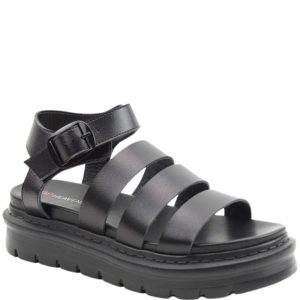 Heavenly Feet Indigo Ladies  Rose Black Chunky Sandal (Copy)