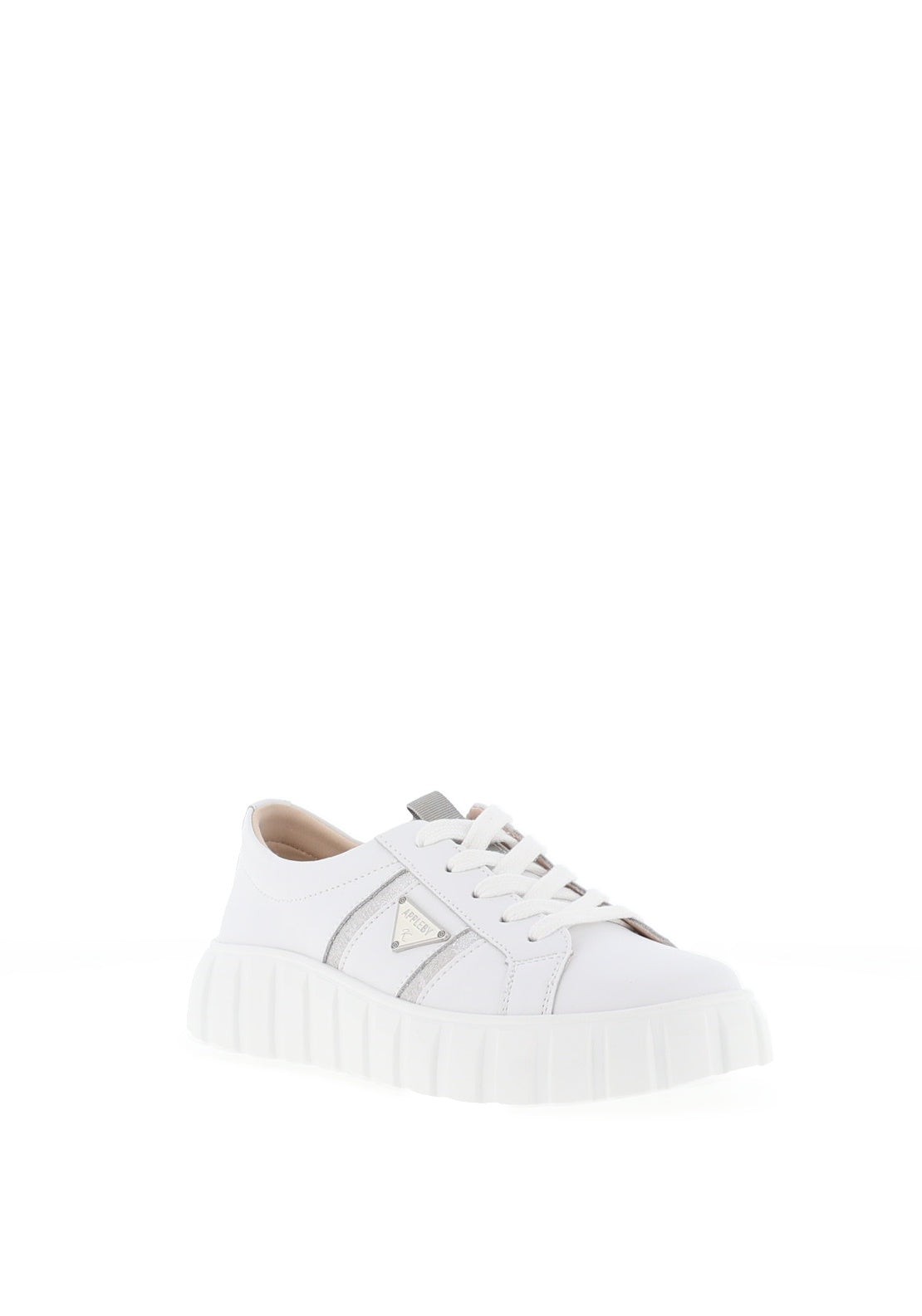 Kate Appleby Adwell Ladies Laced Leather Trainer Cotton - Image 5