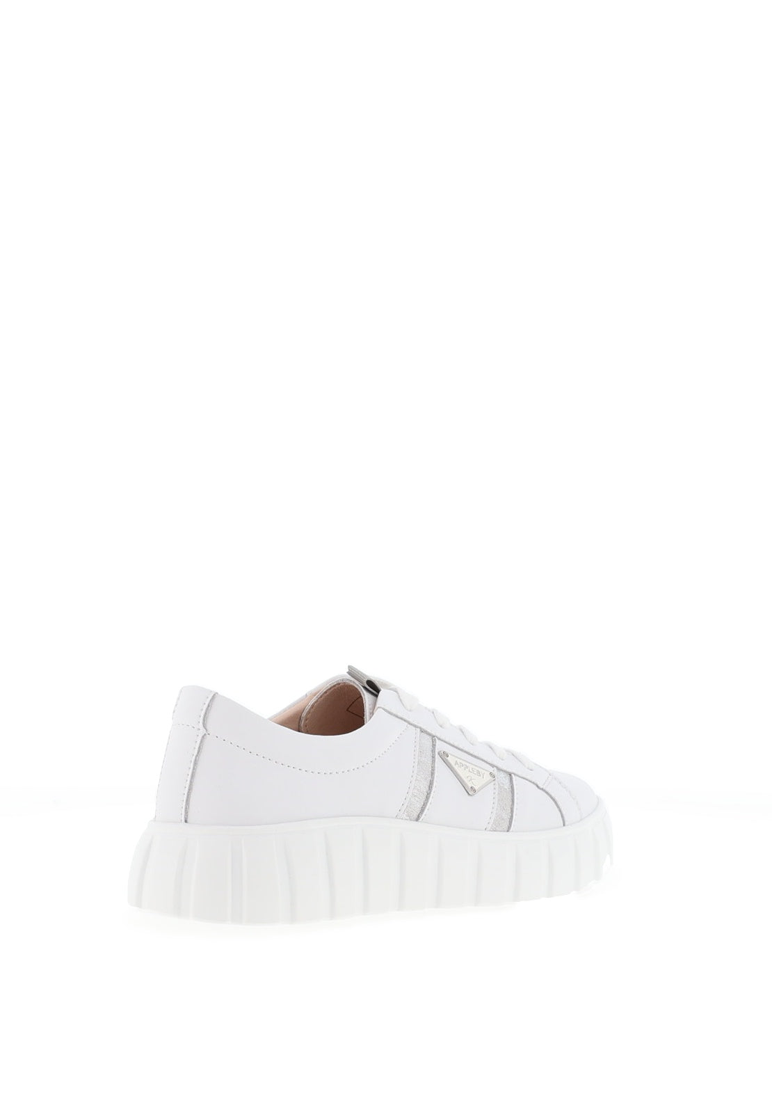 Kate Appleby Adwell Ladies Laced Leather Trainer Cotton - Image 4