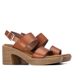 Refresh 175173  Ladies  Camel Block  Heeled Sandal