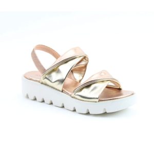 Heavenly Feet Sonia Ladies Rose  Gold Sandals