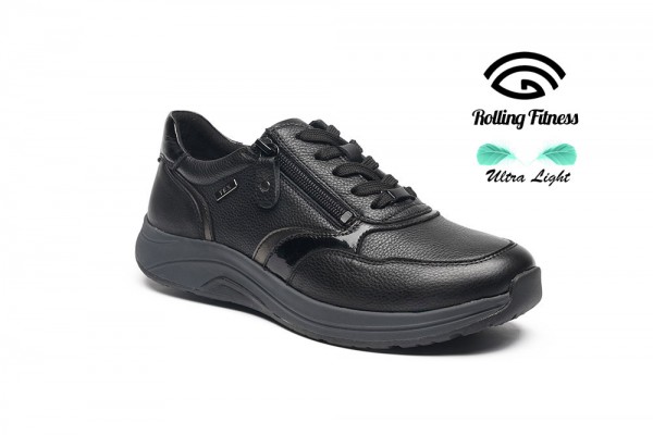 G Comfort R-5189 Ladies Black Laced Waterproof Leather Comfort Shoe