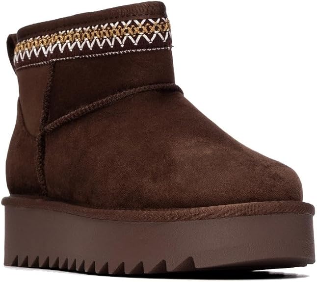 REFRESH Womens 176017 Brown Ankle Boot