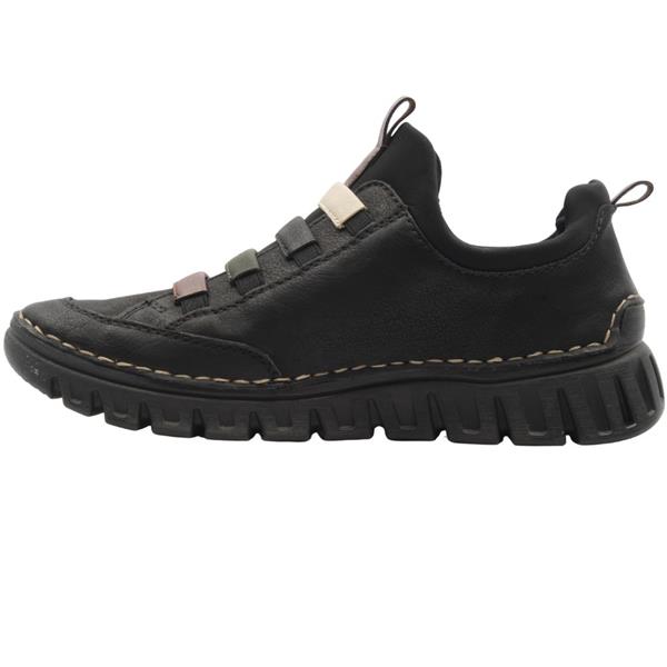 Rieker 57550-00 Ladies Black Casual Slip On Shoe - Image 3