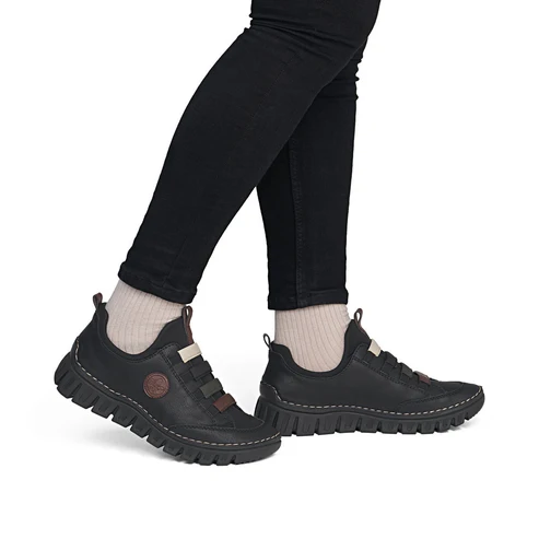 Rieker 57550-00 Ladies Black Casual Slip On Shoe - Image 5