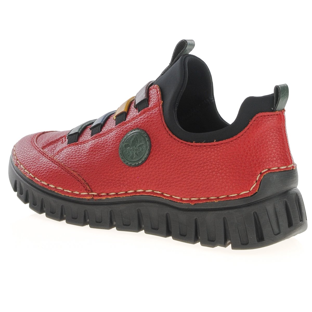 Rieker 57550-33 Ladies Red Casual Slip On Shoe - Image 4