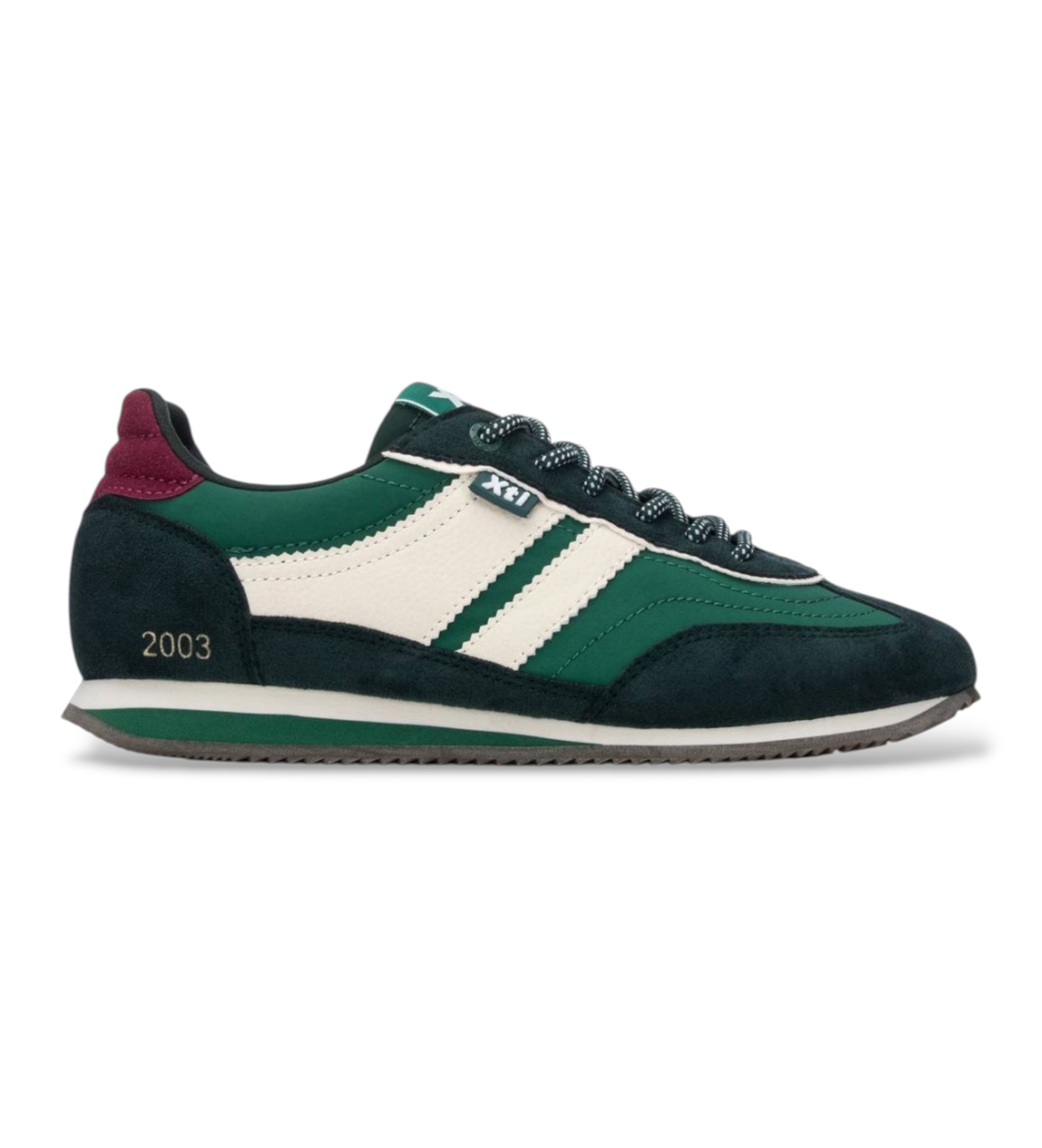XTI Ladies 146118 Retro Trainer In Green - Image 5