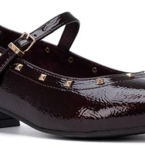 XTi 146220 Ladies Burgundy Mary Jane Pump Shoe