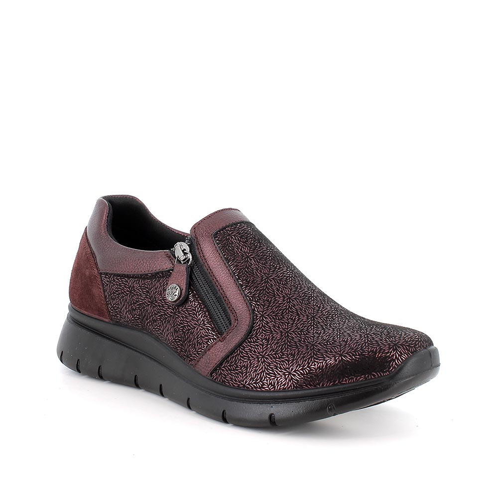 Imac 205400 Womens Burgundy  Wide Stretch Material Comfort Shoe