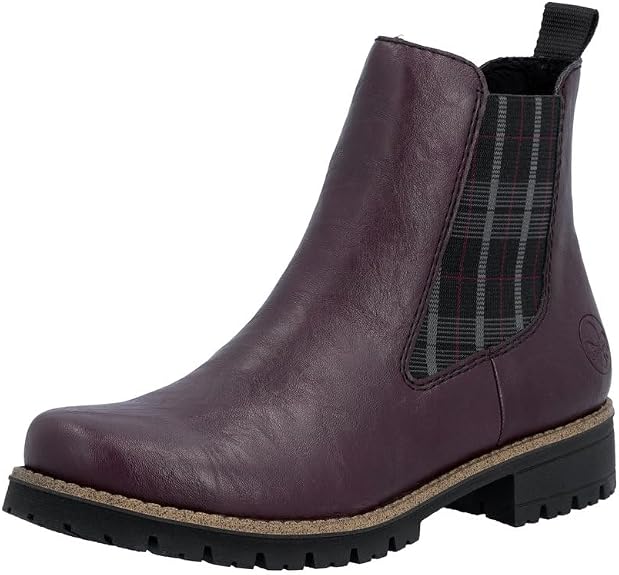 Rieker 79592-30 Women's Burgundy Chelsea Ankle Boot