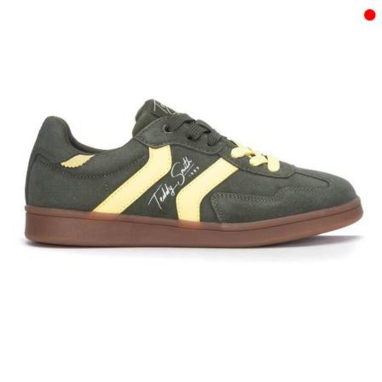 Teddy Smith 121113 Womens Khaki laced Trainer