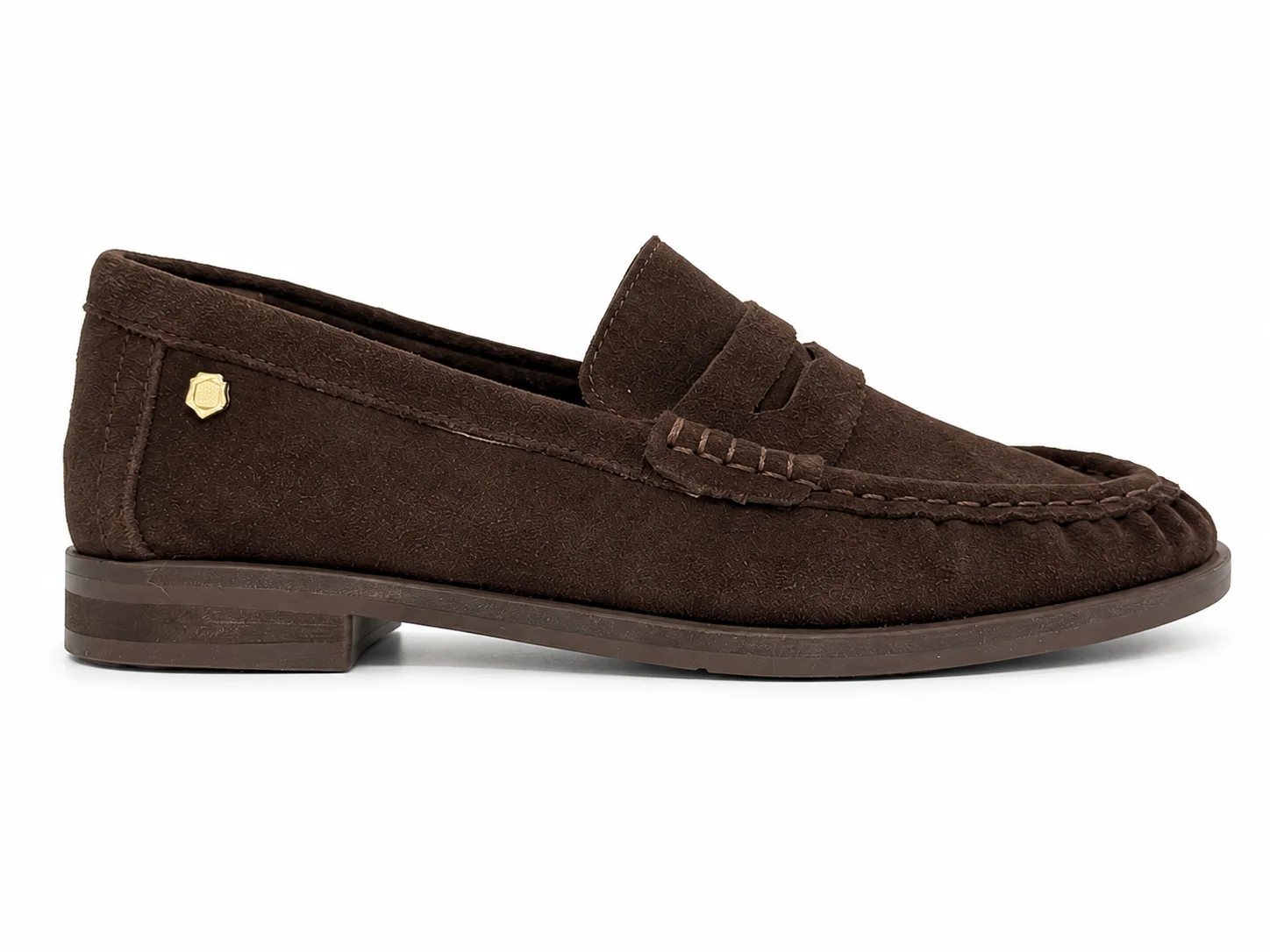Carmela 164389 Womens Dark Brown Suede Loafer