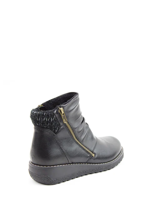 Heavenly Feet Perry Womens Black Slip On Ankle Boot - Image 4