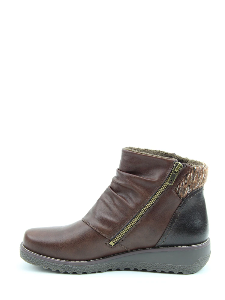 Heavenly Feet Perry Womens Black Slip On Ankle Boot - Image 5