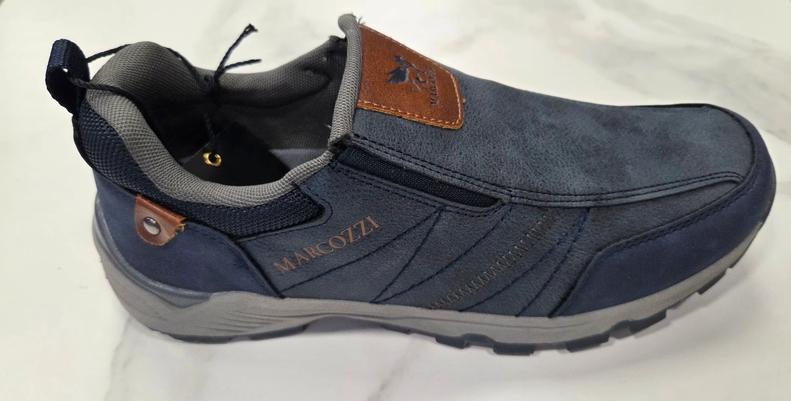 Marcozzi Of Venice Livorno Mens Admiral Navy Slip On Casual shoe - Image 4