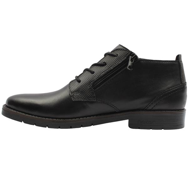 Rieker 13902-00 Mens Black Leather Ankle Boot - Image 3