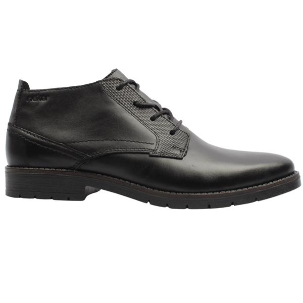 Rieker 13902-00 Mens Black Leather Ankle Boot